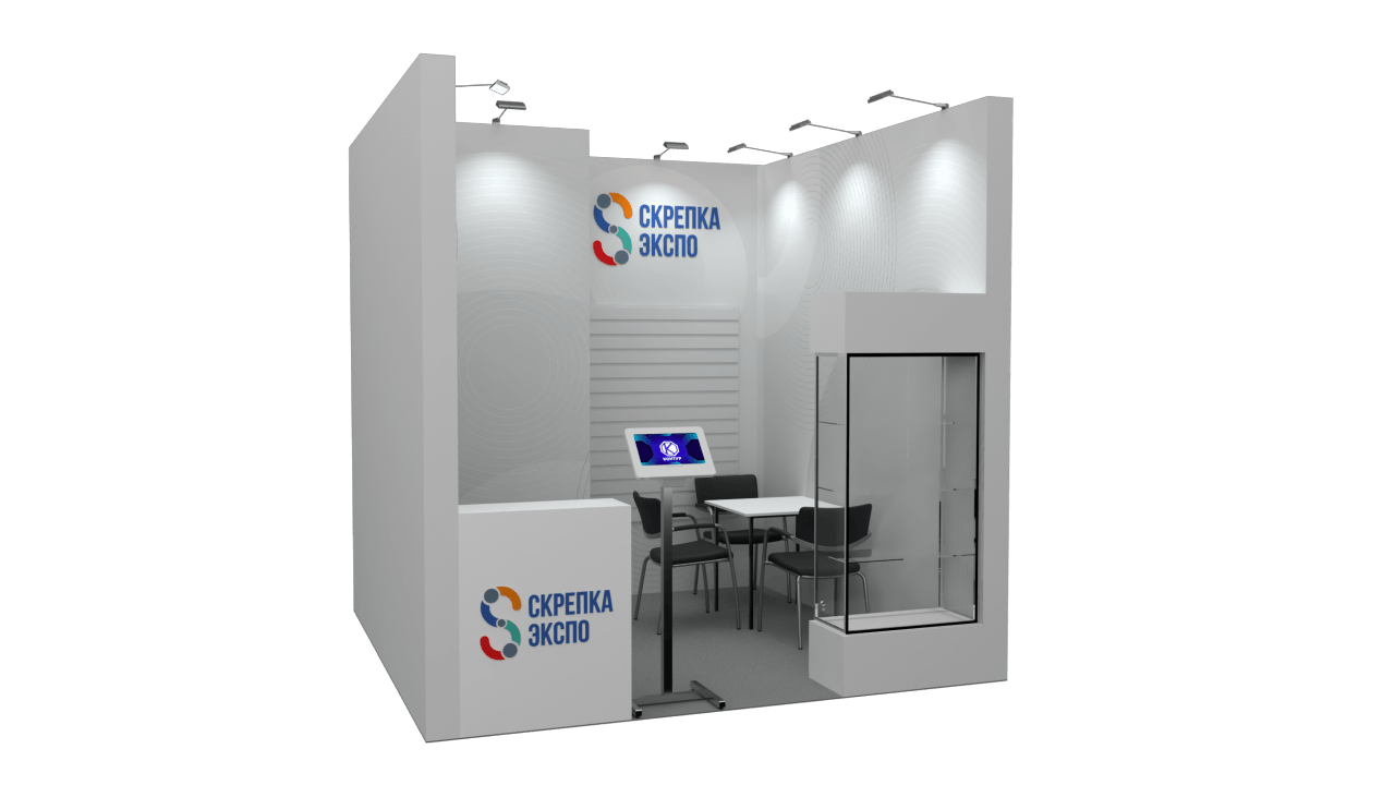 Рендер стенда 9–11 м²